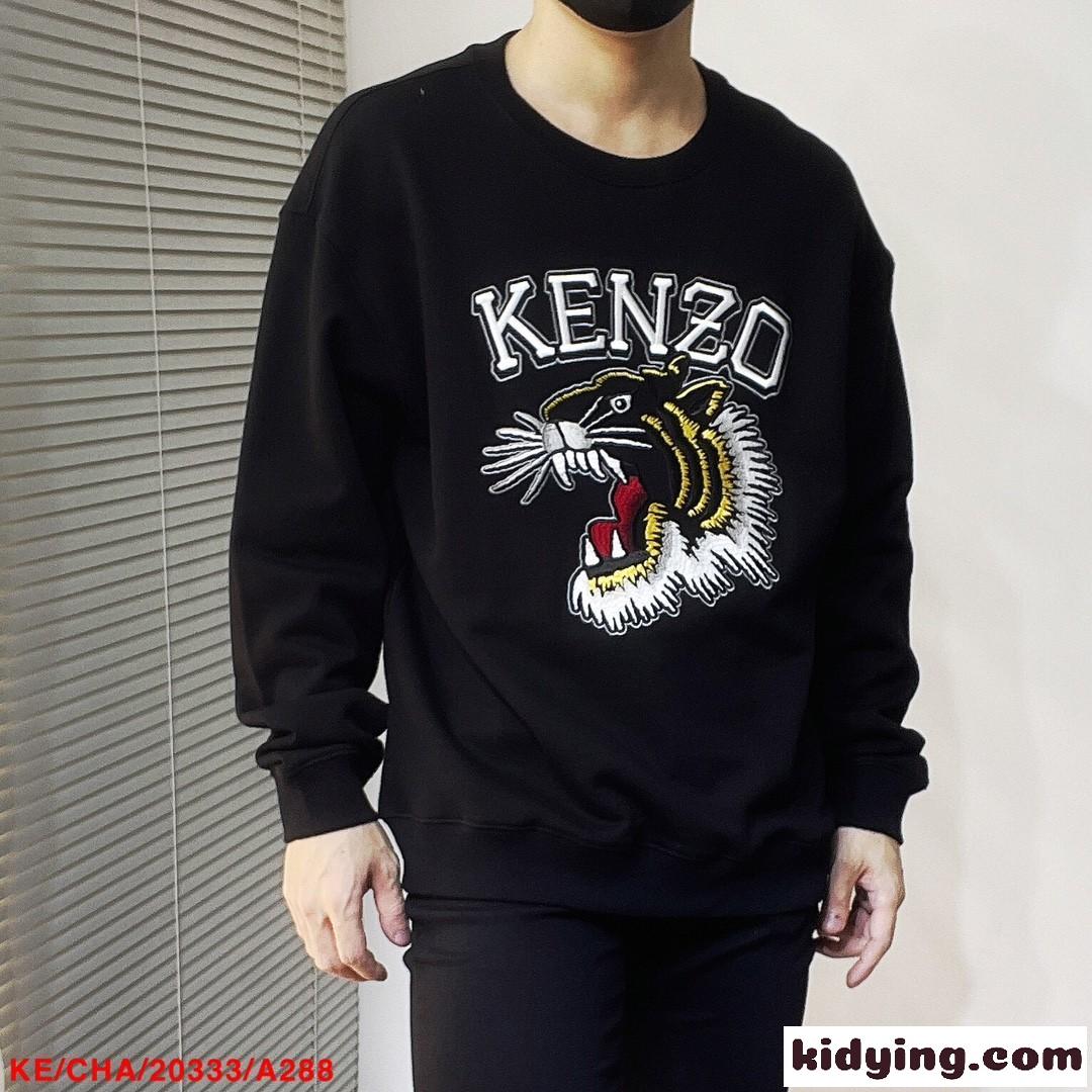 TIGER VARSITY 刺繍 クラシック スウェット ケンゾー パーカー コピー-3