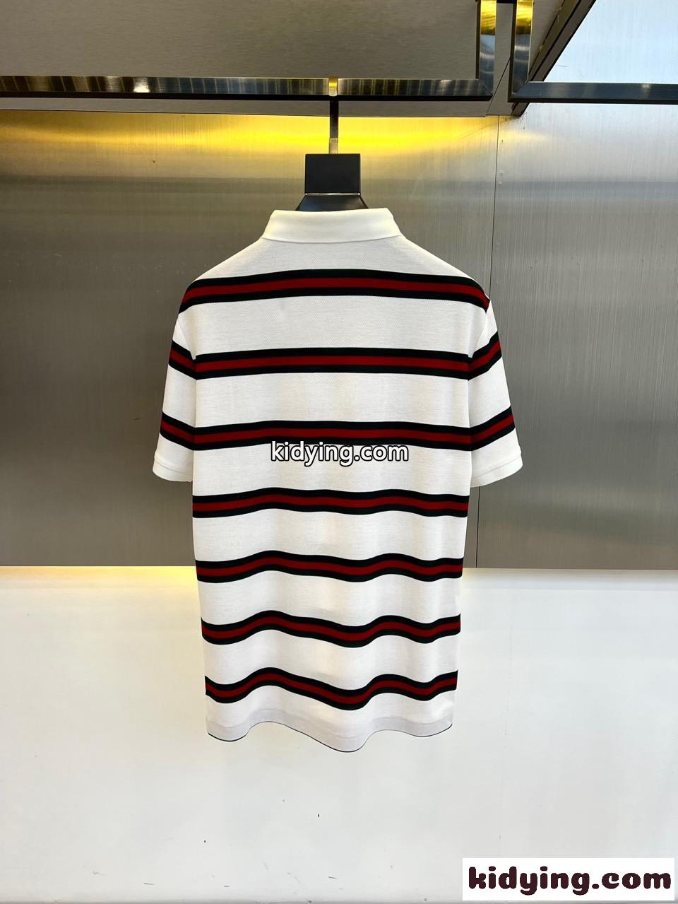 カジュアル コットンピケ ポロシャツ グッチ Tシャツ 偽物 ホワイト-3