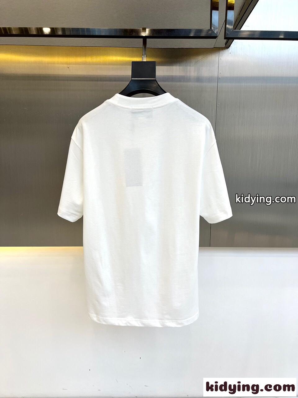 GUCCIプリント コットンジャージー Tシャツ グッチ 半袖Tシャツ コピー ホワイト-4