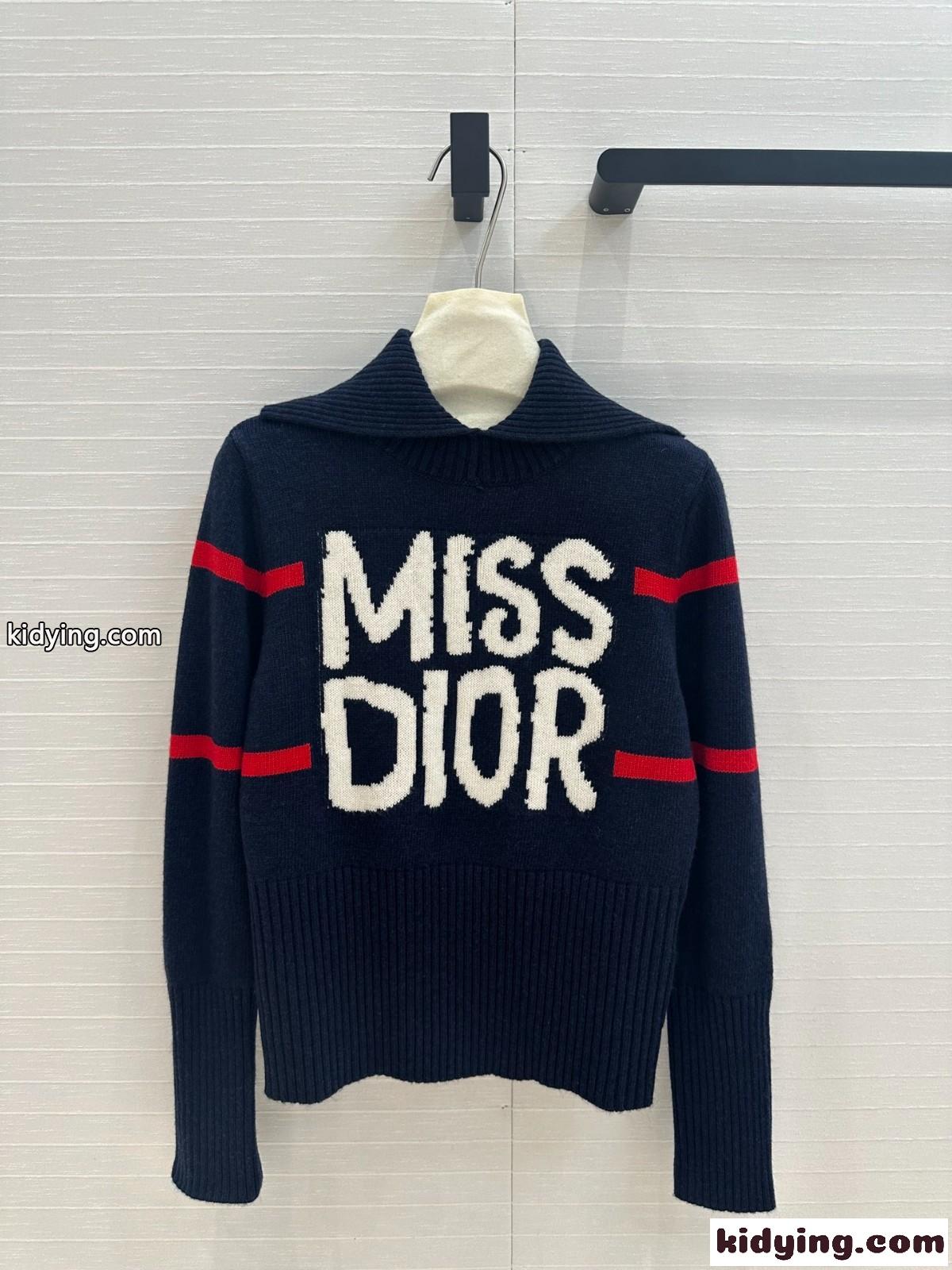DiorAlps モックネックセーター クリスチャン・ディオール セーター コピー ネイビー-1