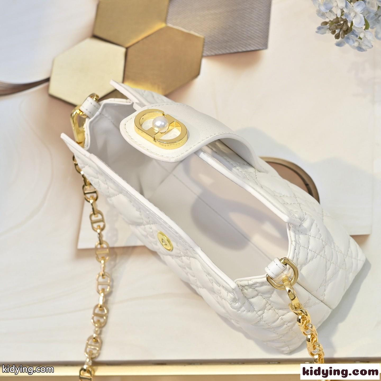 エレガント 人気 クリスチャン・ディオール バッグ コピー Dior Jolie トップハンドル ミニバッグ ホワイト-5