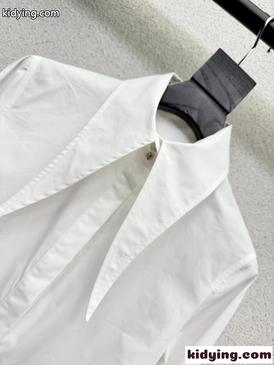 シンプル 上品 XL カラーシャツ ルイ・ヴィトン シャツ コピー ホワイト-0