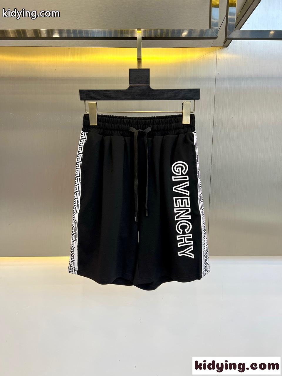 カジュアル ロゴ ショートパンツ ジバンシィ パンツ 偽物 ブラック-1