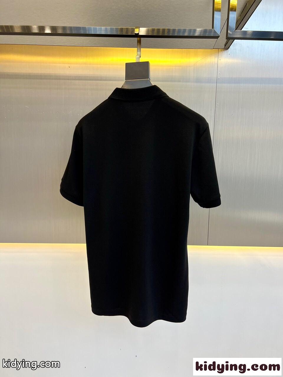 フェンディ Tシャツ コピー メンズ ベーシック 着回し コットンピケ 半袖 ポロシャツ-4