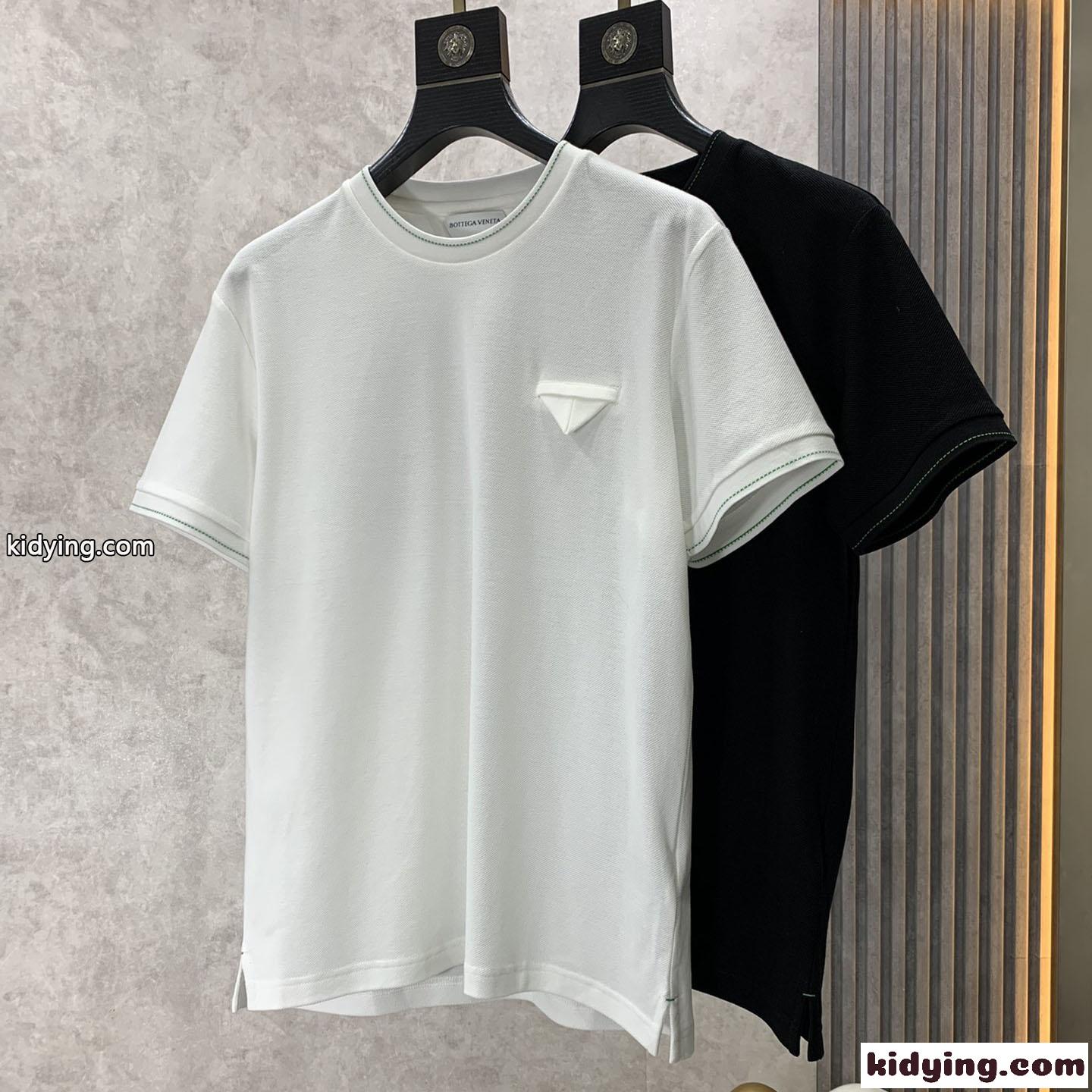 着心地いい カジュアル 上品 メンズ クルーネック 半袖 トップス ボッテガ・ヴェネタ Tシャツ コピー-0