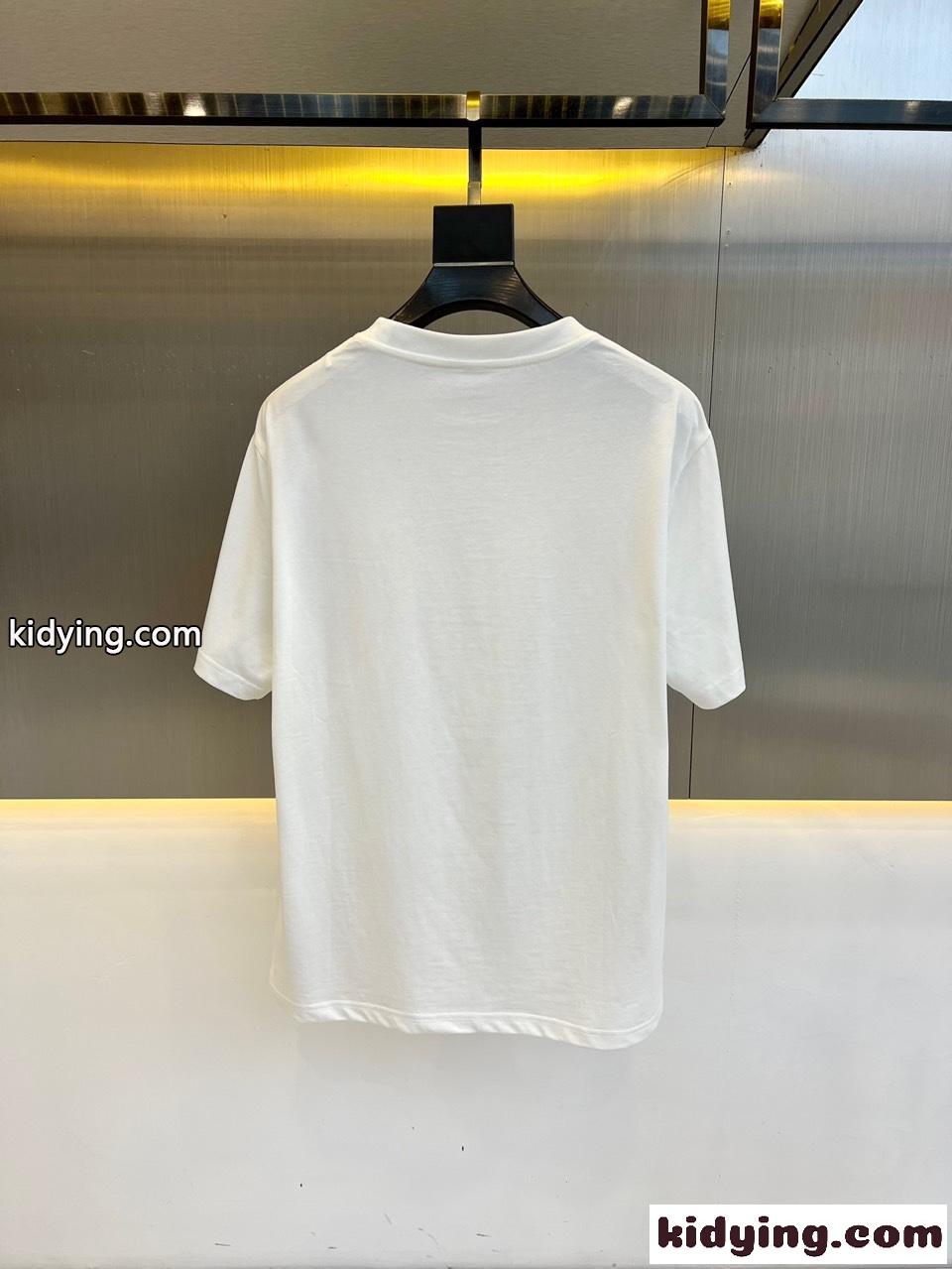お洒落 合わせやすい プラダ Tシャツ コピー 半袖Tシャツ ホワイト-4