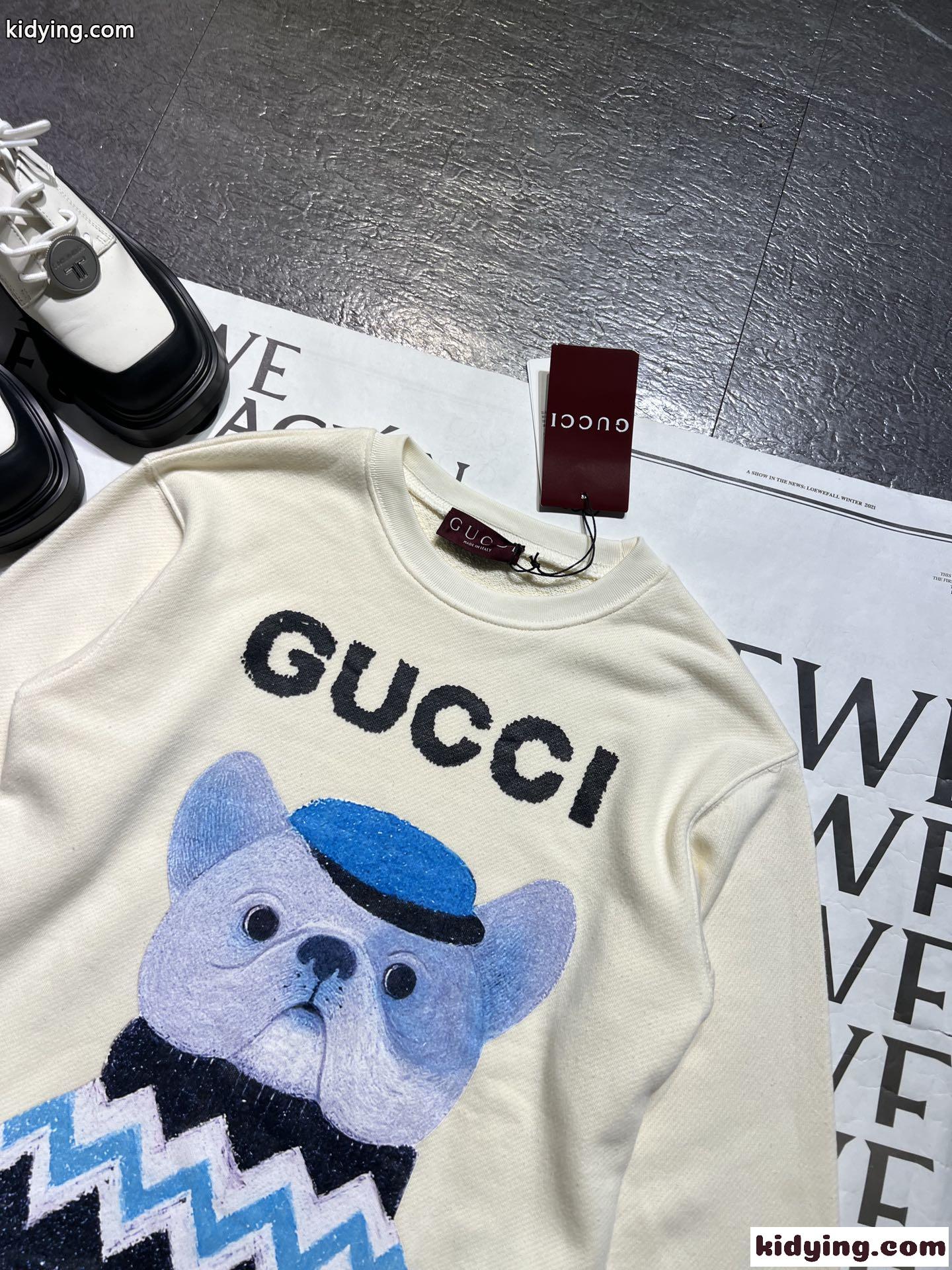 グッチ Tシャツ コピー 可愛い 合わせやすい プリント スウェットシャツ-1