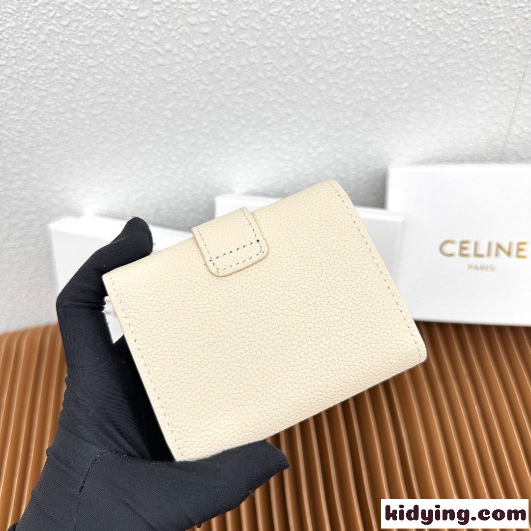 ファインウォレット CELINE ヴィクトワール セリーヌ 財布 コピー ホワイト-2