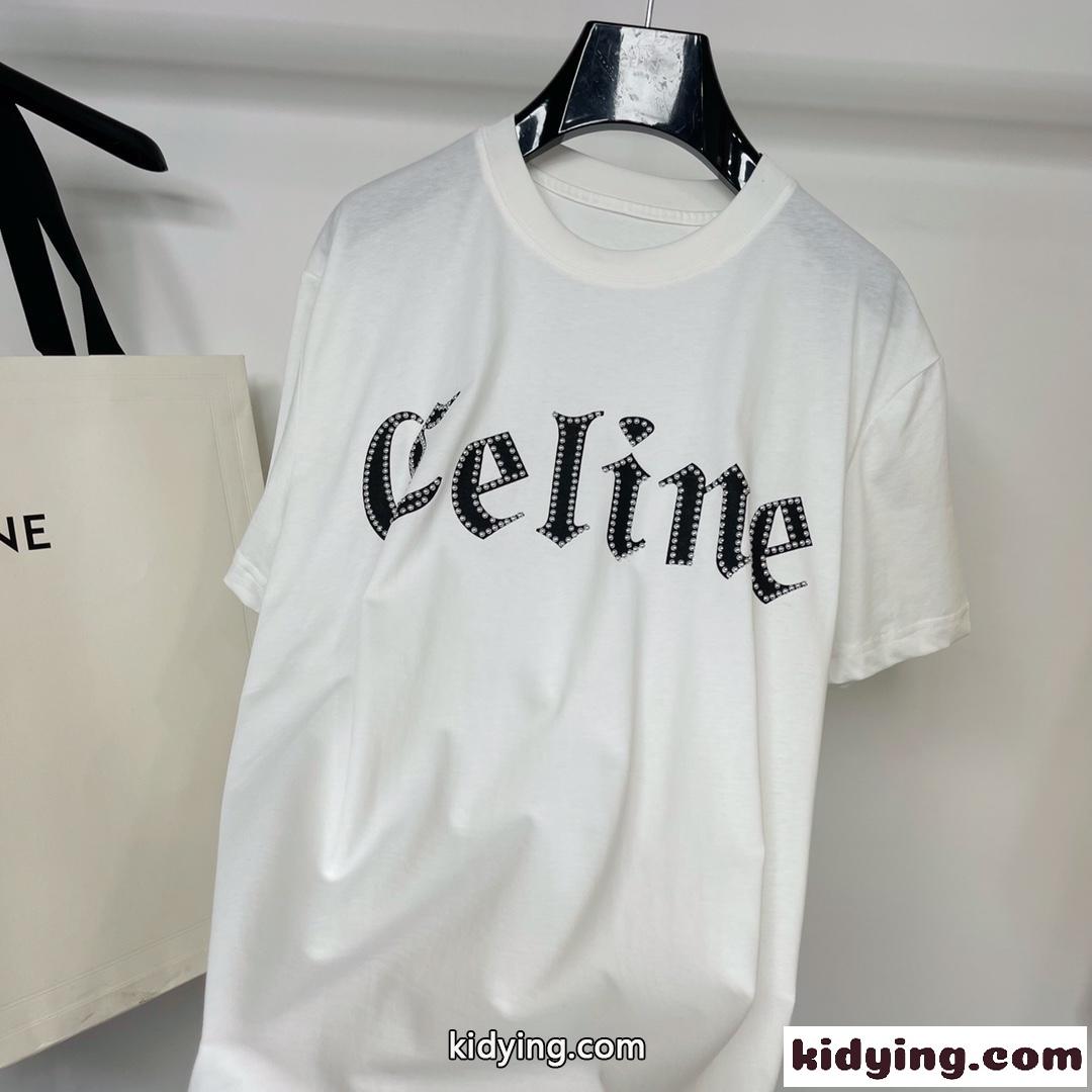 人気 新作 ゆったり カジュアル 体型カバー セリーヌ tシャツ コピー 柔らかい 快適 レディース ファッション-1