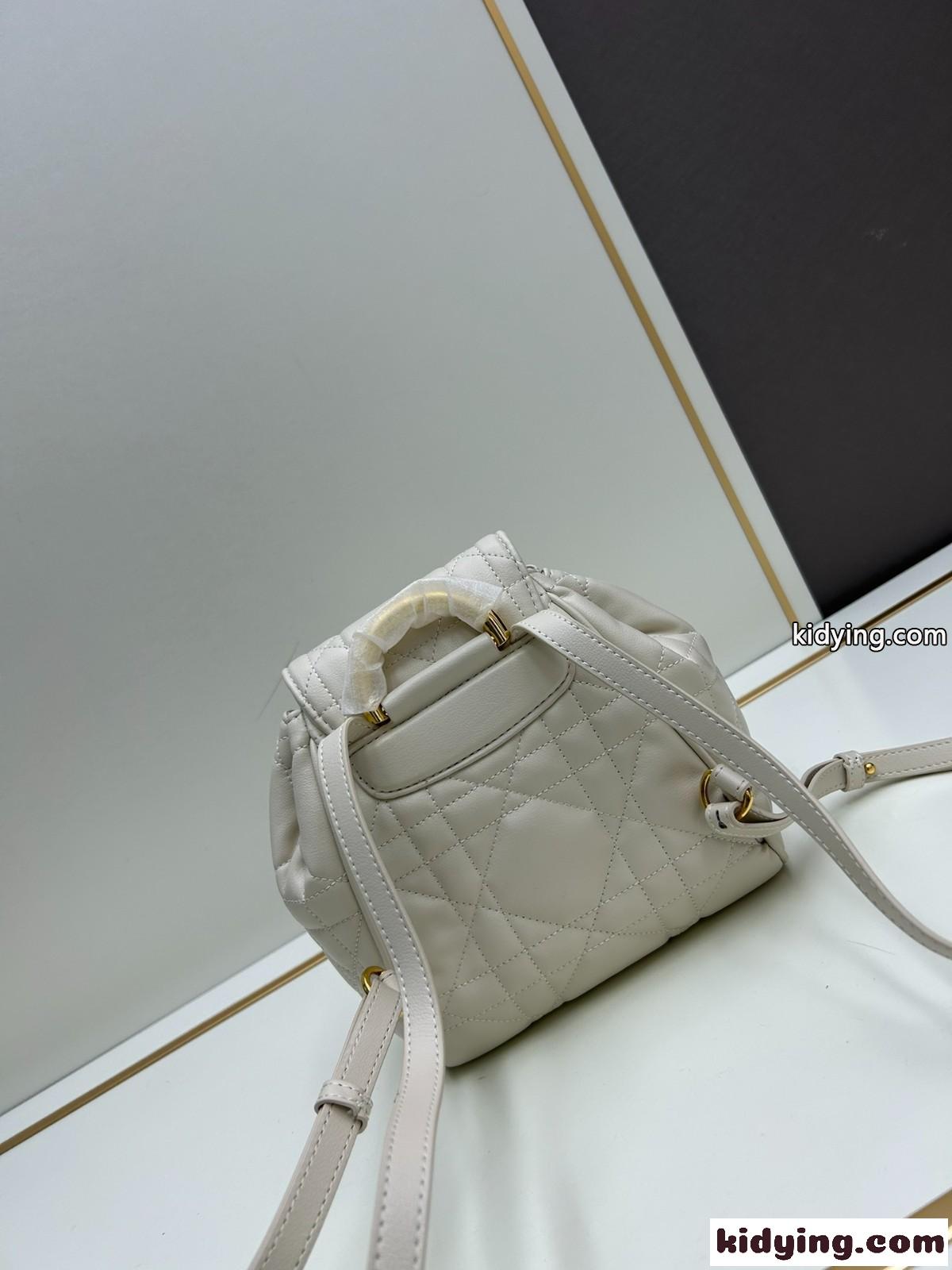 Dior Caro バックパック スモール クリスチャン・ディオール バッグ コピー ホワイト-2