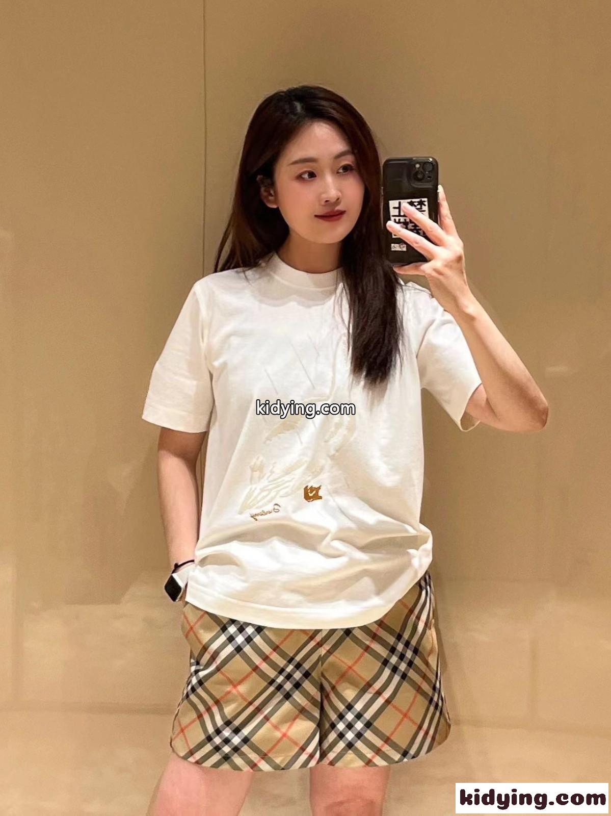 ダック コットンTシャツ バーバリー Tシャツ コピー 半袖 トップス-5