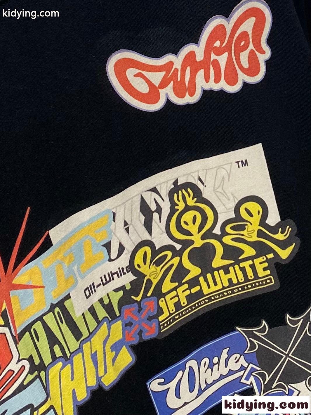 カジュアル プリント オフホワイト tシャツ コピー コットン 半袖Tシャツ-4