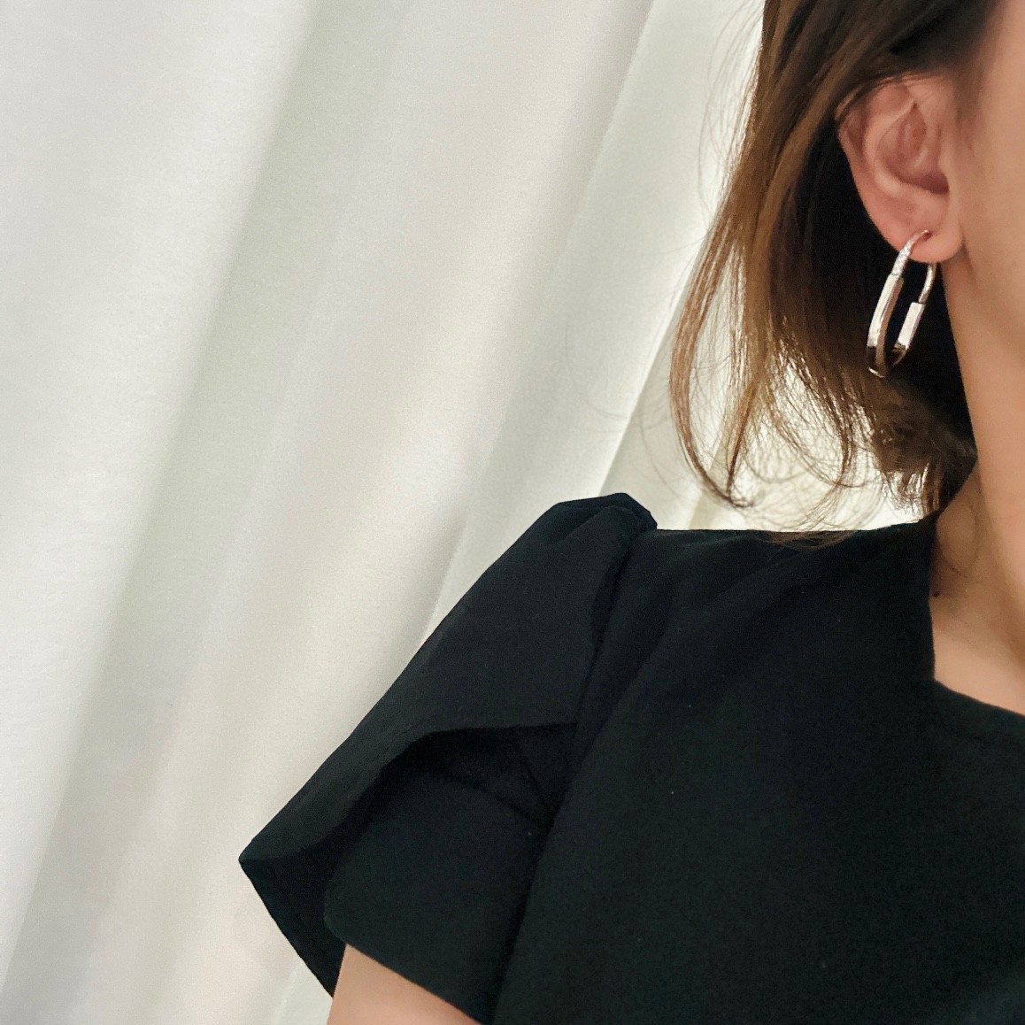 人気 ティファニー ロック ピアス コピー 18k ホワイトゴールド レディース-1