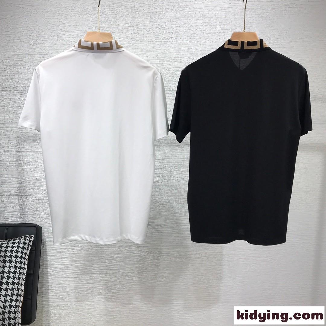メドゥーサ グレカ 半袖 ポロ シャツ ヴェルサーチェ Tシャツ コピー メンズ-1