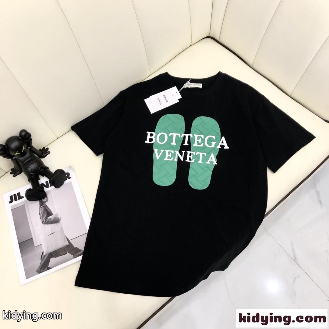 合わせやすい ラウンドネック 半袖 ベーシック 高級感 春夏 新作 ボッテガヴェネタ tシャツ コピー レディース-1