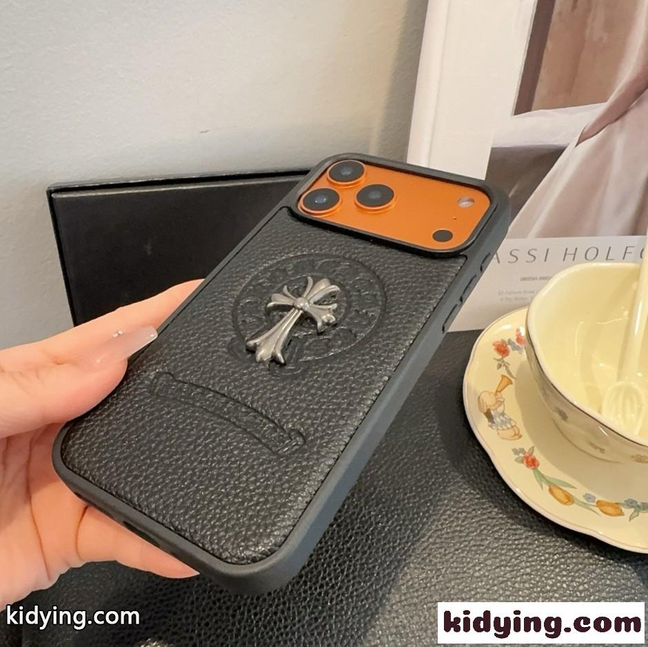 クロスモチーフ レザー iPhoneケース クロムハーツ 携帯ケース 偽物-1