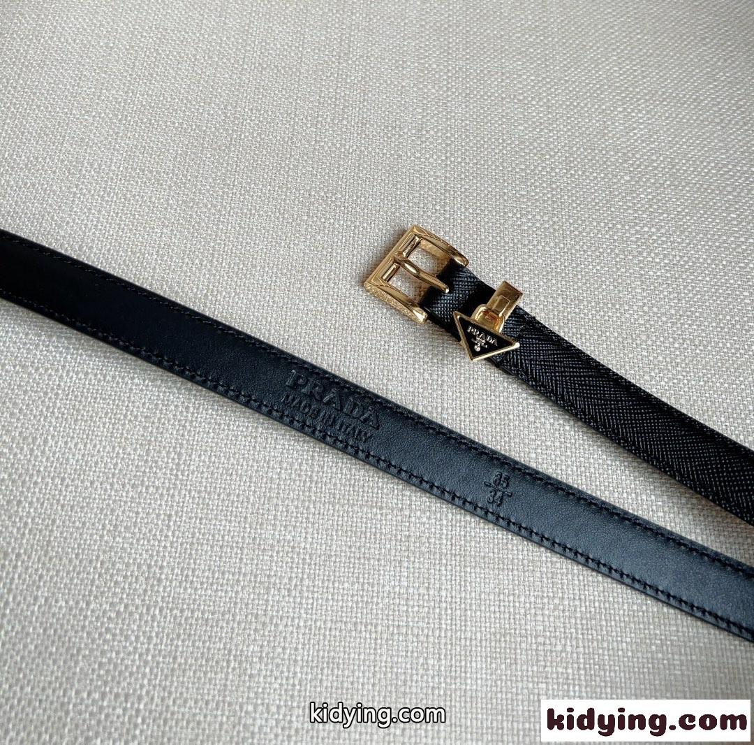洗練された 合わせやすい プラダ ベルト 偽物 レザーベルト ブラック-2