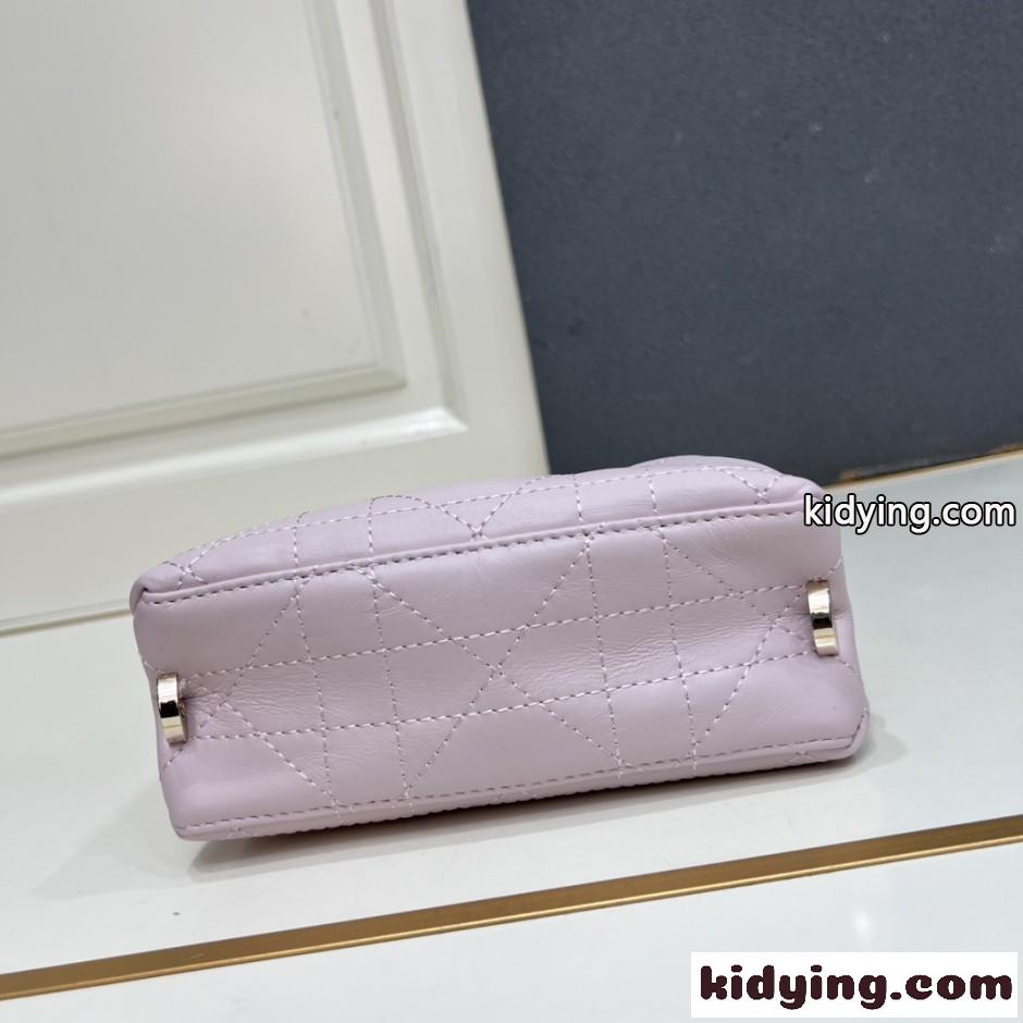 クリスチャン・ディオール Dior Trianon チェーン付き バーティカルバッグ コピー スモール ピンク-4