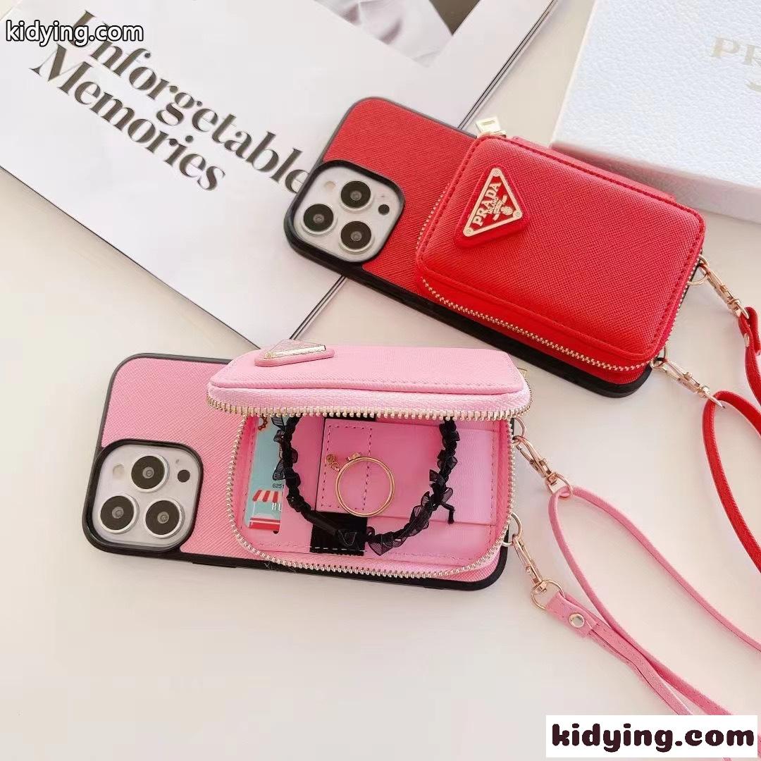 多機能 プラダ スマホケース コピー トライアングルロゴ付 アイフォンケース-3