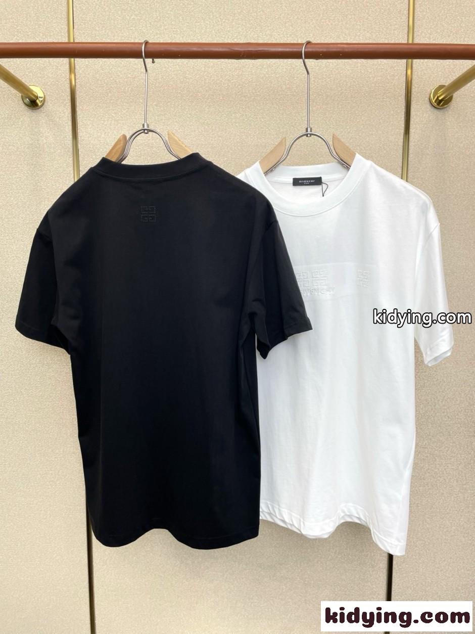 ジバンシィ Tシャツ 偽物 クルーネック シンプル 洗練された ロゴ刺繍-2