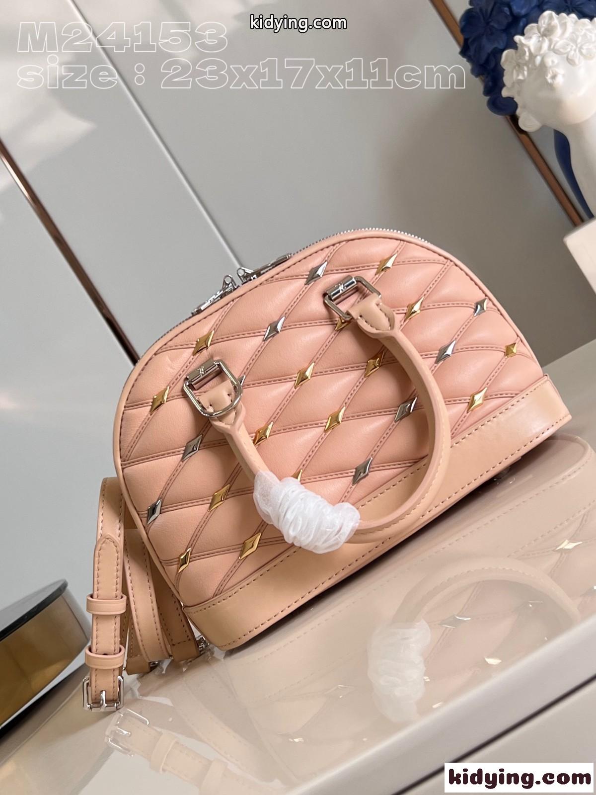 LV アルマ BB マルタージュ スタッズ ハンドバッグ ルイヴィトン バッグ スーパーコピー M24153-2