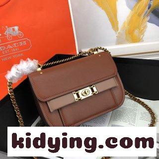 Coach コーチの女性バッグコーナーの新しいTroupe コーチバッグ 新作コピー 女性はオルガンチェーンバッグを片肩に斜めに掛ける-2
