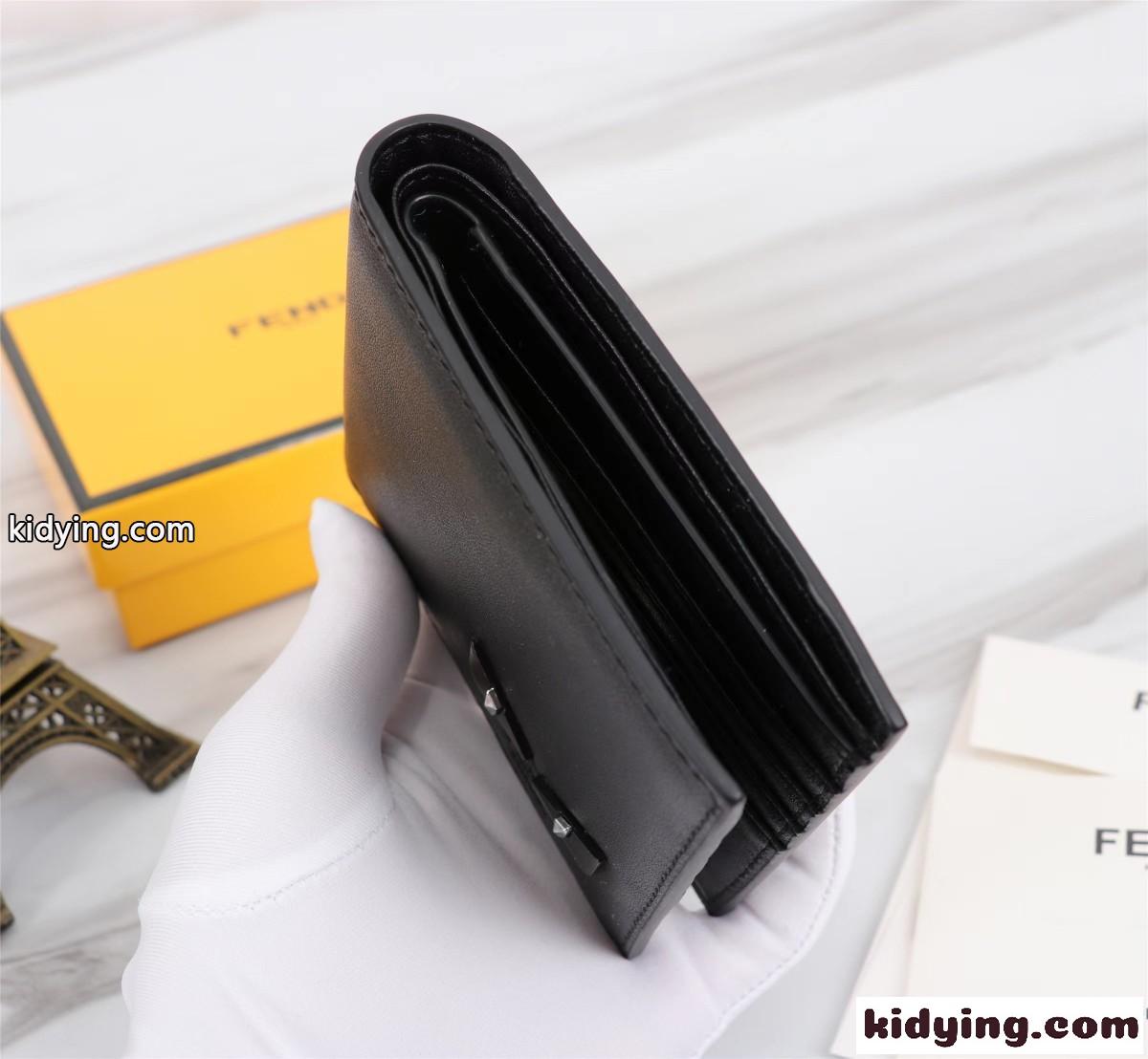 洗練された コンパクト フェンディ 財布 コピー 二つ折り財布 ウォレット-0