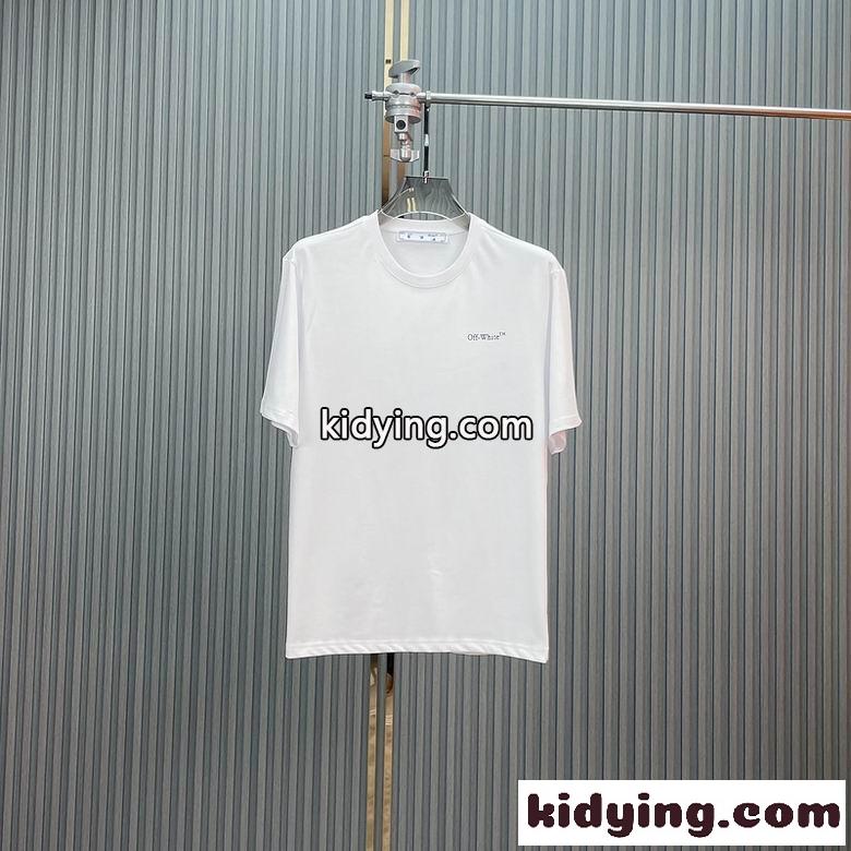 ストリート プリント カジュアル オフホワイト tシャツ コピー 春夏 半袖 クルーネック トップス-2