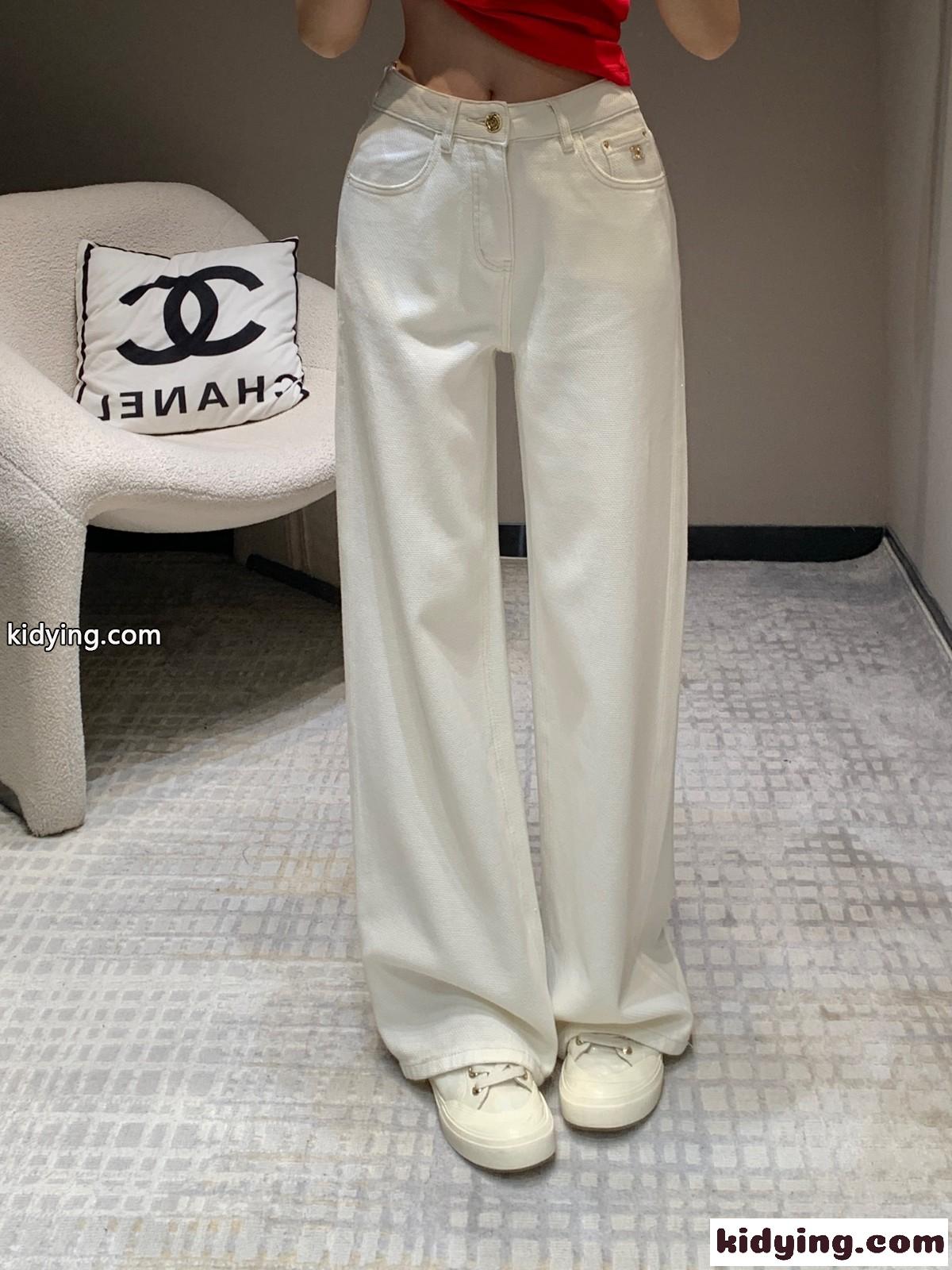 シンプル 合わせやすい シャネル ジーンズ コピー レディース デニムパンツ-0