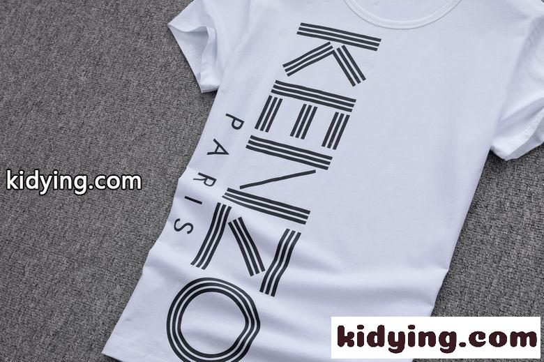 カジュアル シンプル ロゴプリント クールネック 半袖 トップス ケンゾー tシャツ コピー 春夏 定番 ホワイト ブラック-3