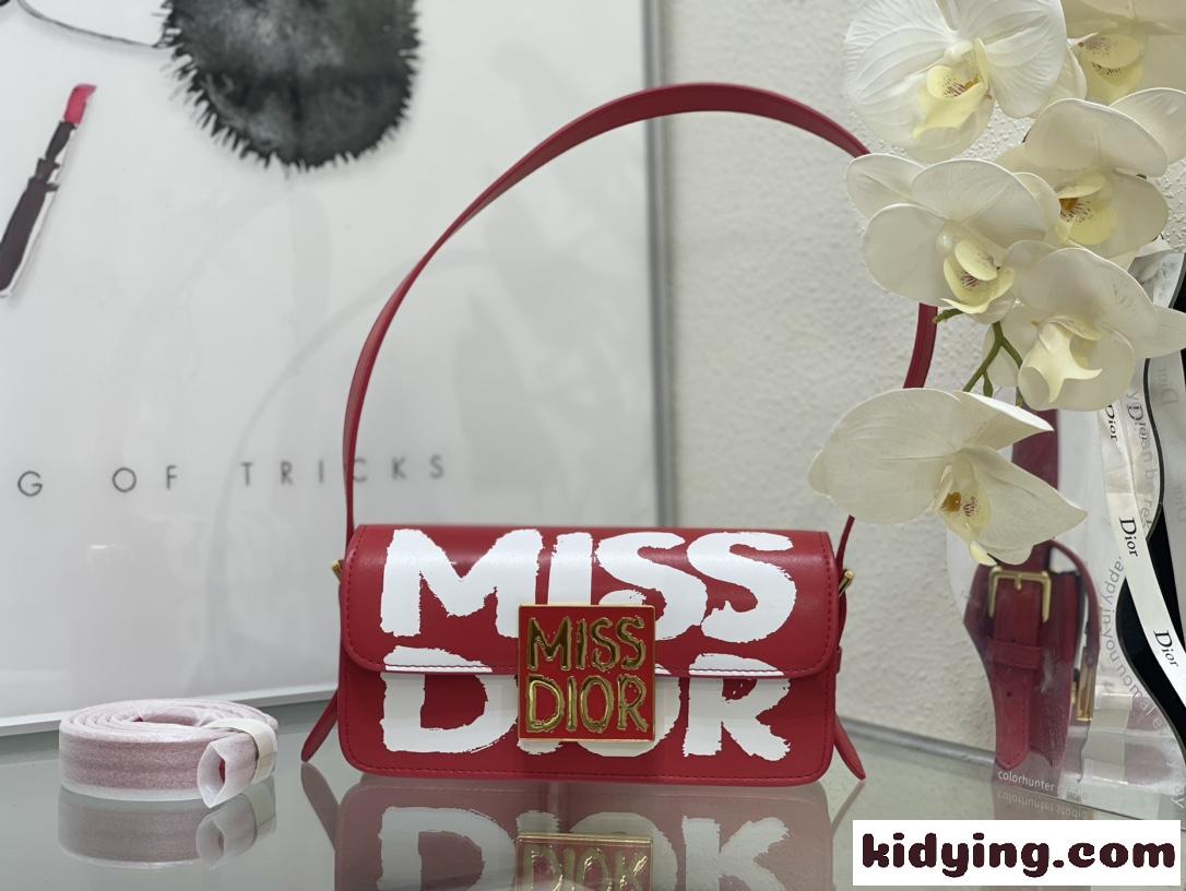 クリスチャン・ディオール バッグ コピー Miss Dior フラップバッグ レッド-2