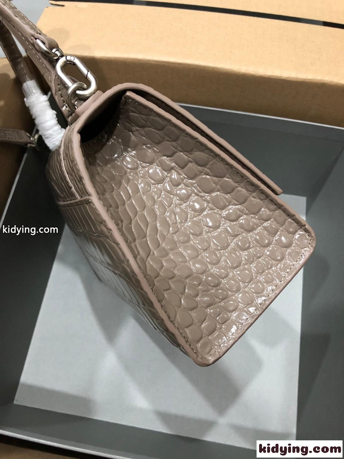 バレンシアガ バッグ コピー HOURGLASS クロコダイル型押し レディース 上品 人気 ハンドバッグ-1