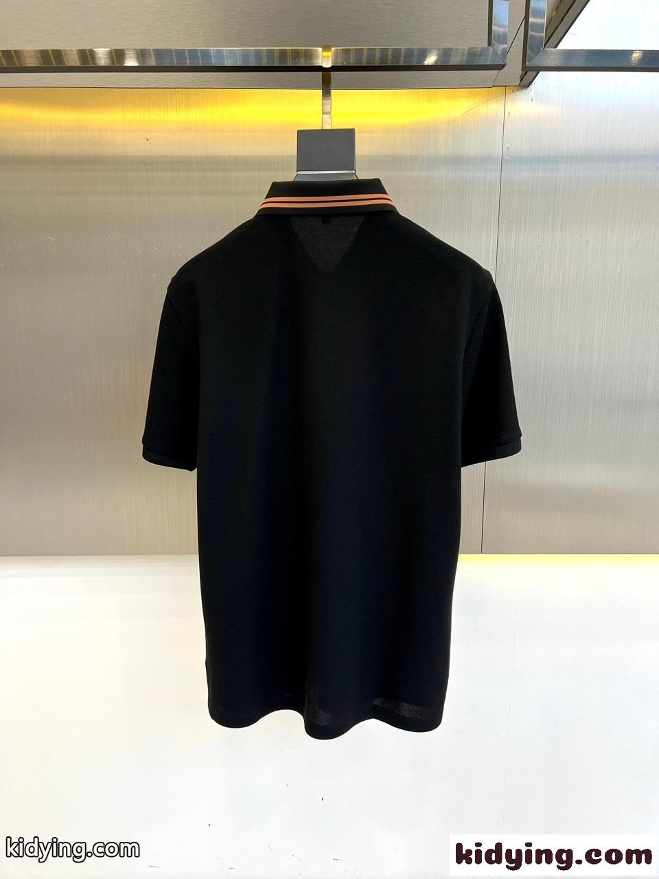 上品 コットンピケ エルメネジルド・ゼニア 半袖Tシャツ コピー メンズ ポロシャツ ブラック-4