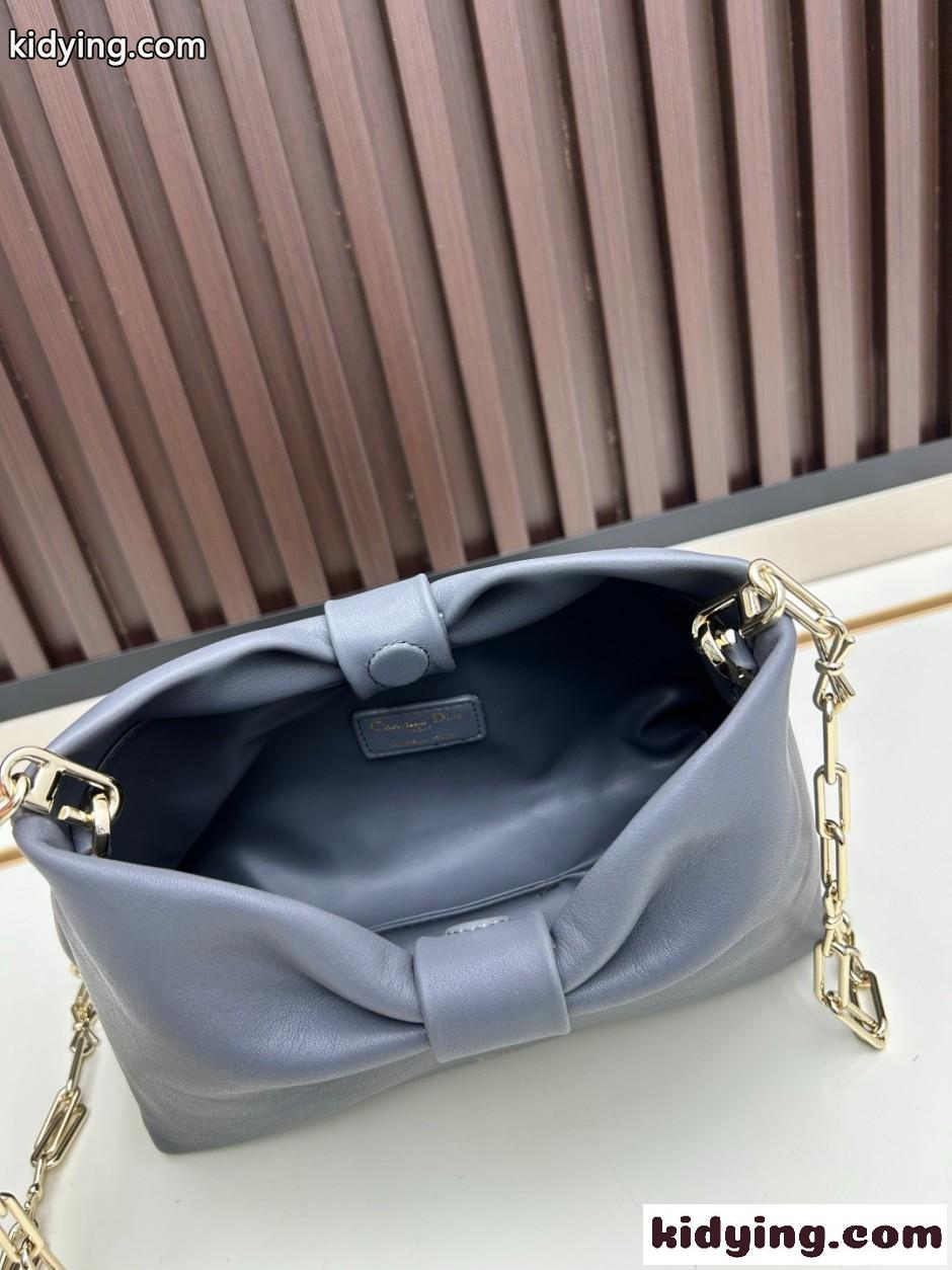 合わせやすい Dior Bow バッグ スモール クリスチャン・ディオール スーパーコピー グレー-4