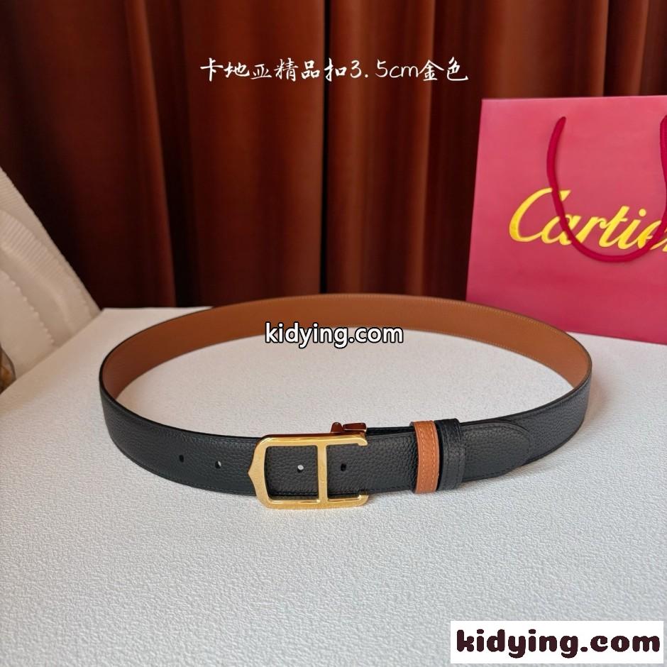 カルティエ ベルト スーパーコピー シンプル 上品 バックル リバーシブル-3