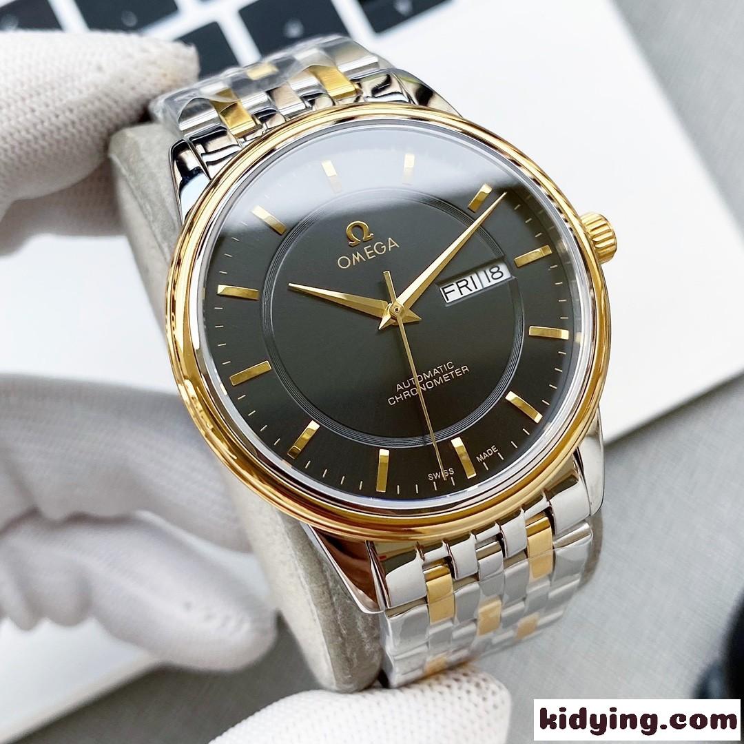 シンプル 40mm 自動巻き ビジネス おしゃれ オメガ 時計 コピー 人気 メンズ 腕時計-3