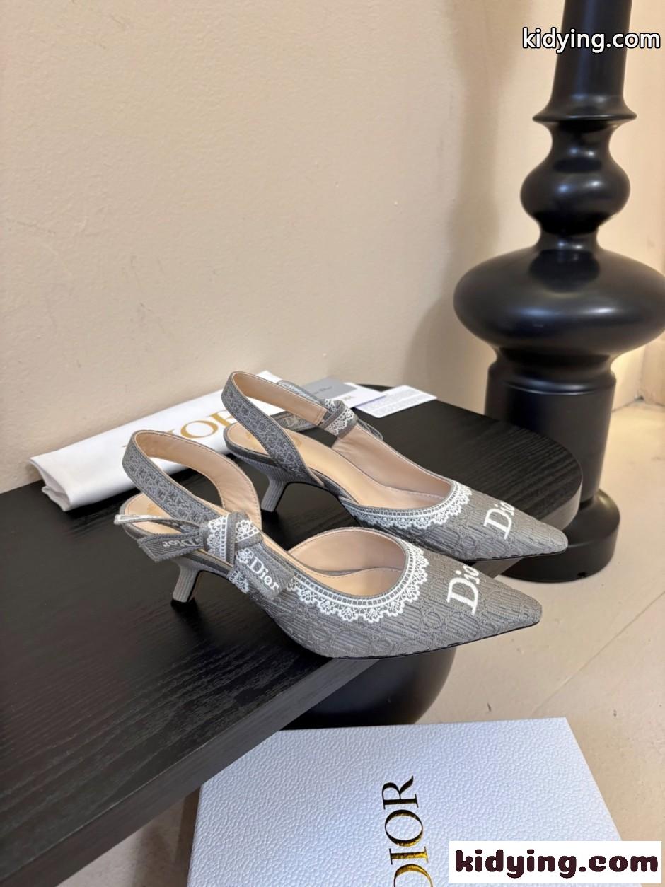 JAdior スリングバックパンプス クリスチャン・ディオール パンプス コピー グレー-1