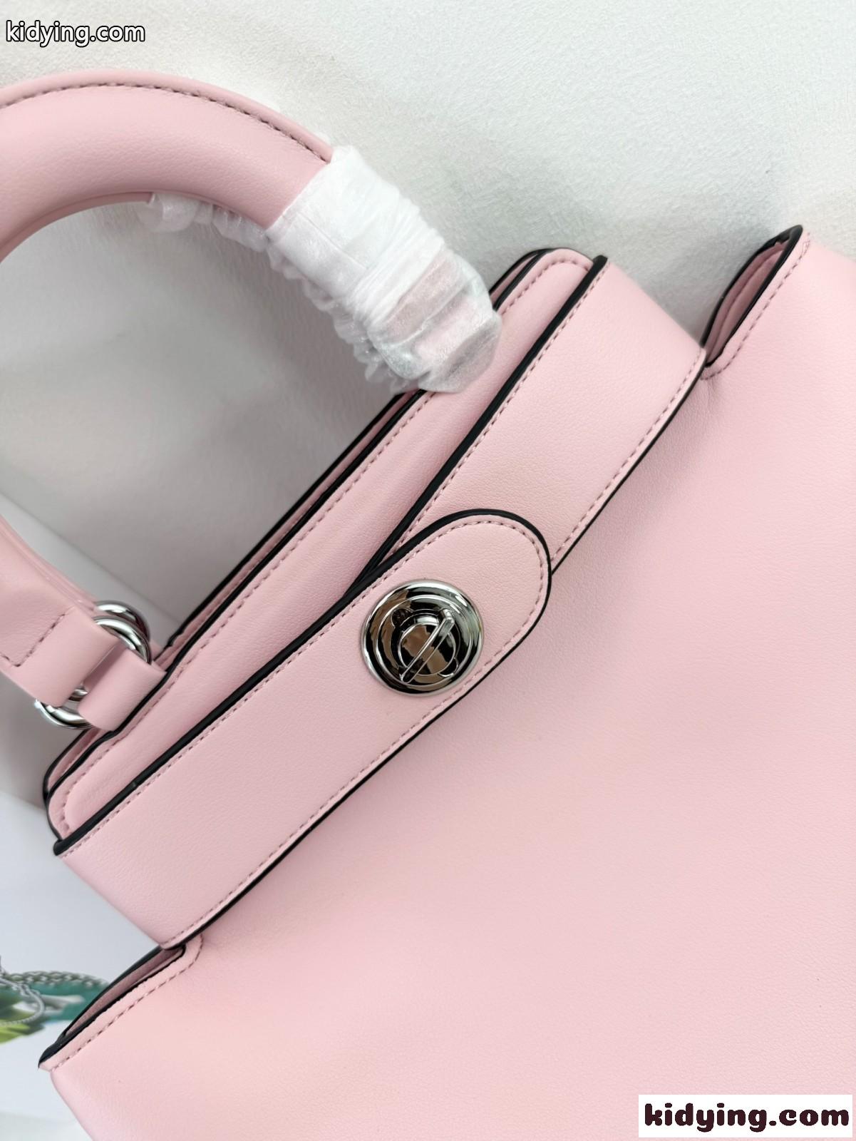 新作♪PRADA エチュード ミディアム レザーバッグ プラダ バッグ コピー ピンク-2