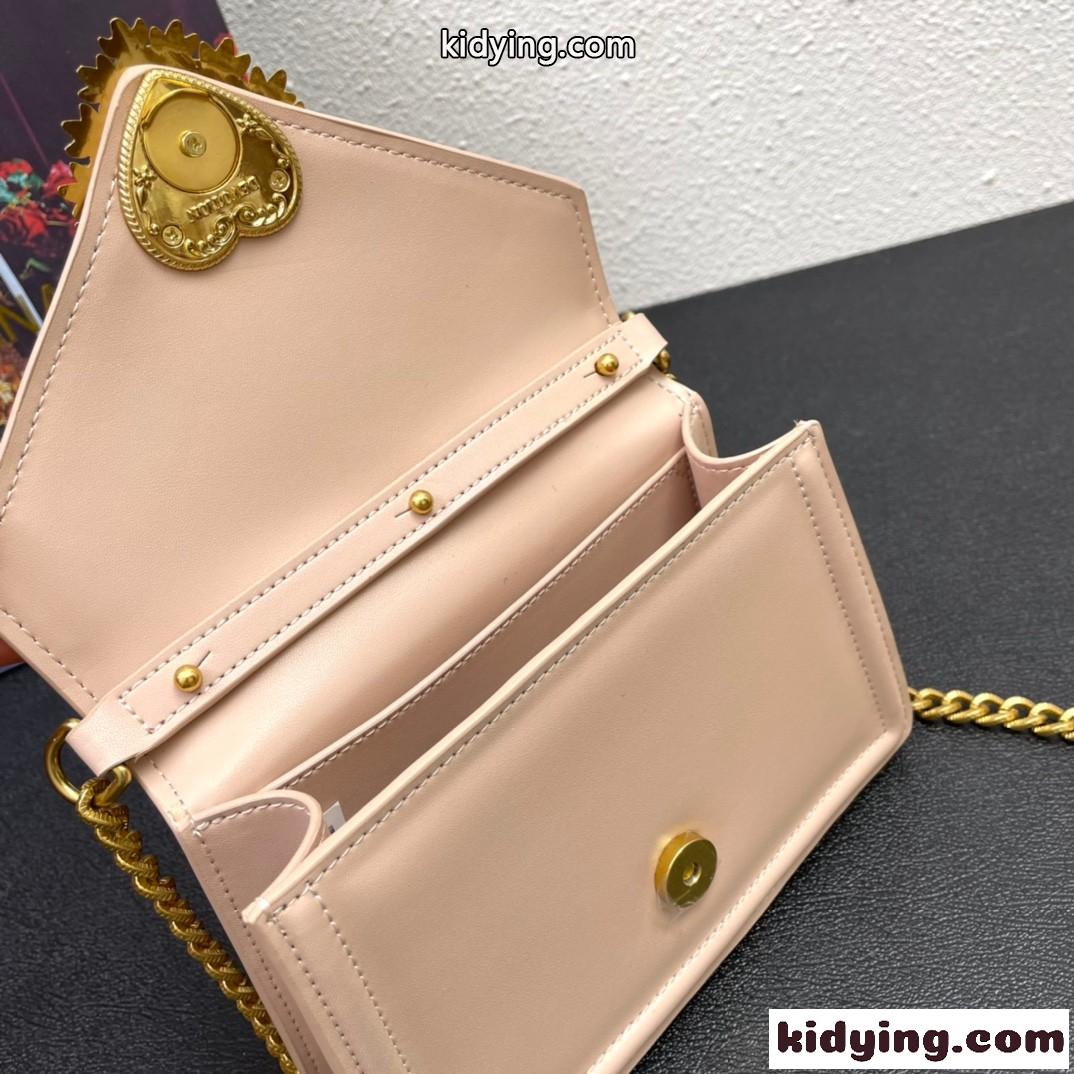 女性らしい 上品 斜め掛け ショルダーバッグ レトロ ドルチェ&ガッバーナ バッグ コピー レディース レザー カバン ピンク-4