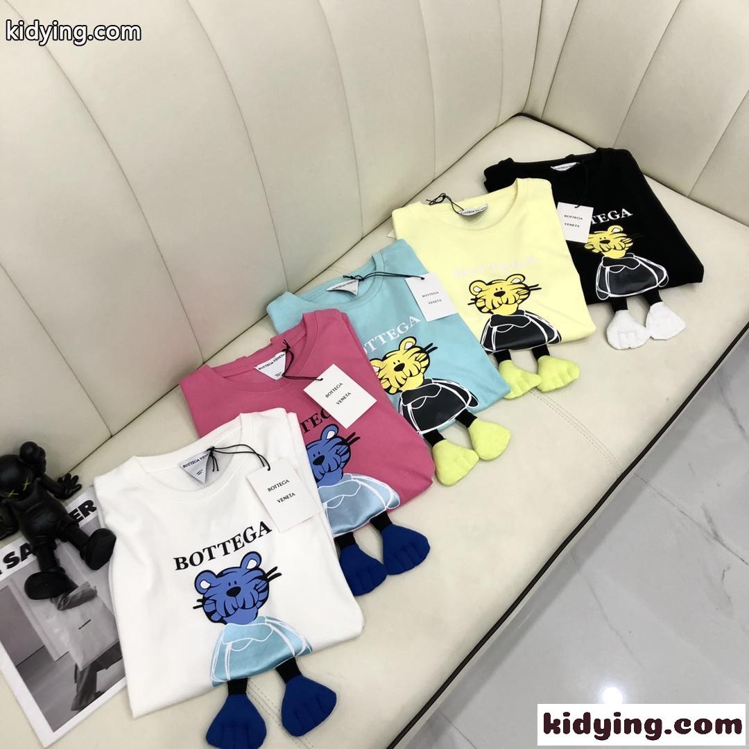 5色あり 可愛い レディース 春夏 トップス ボッテガヴェネタ 半袖tシャツ コピー プリント クルーネック 春夏-4