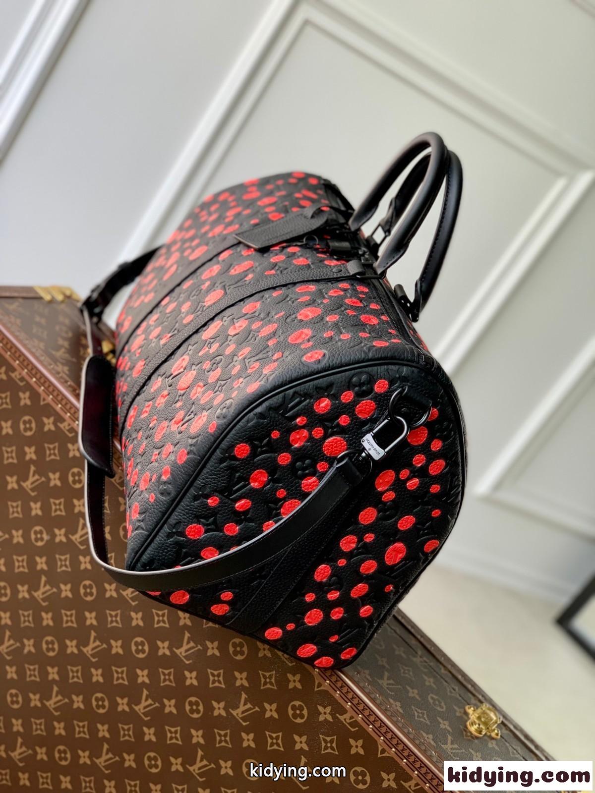 M21674 LV × YK キーポル・バンドリエール 50 ルイ・ヴィトン バッグ コピー 大容量 ボストンバッグ-1