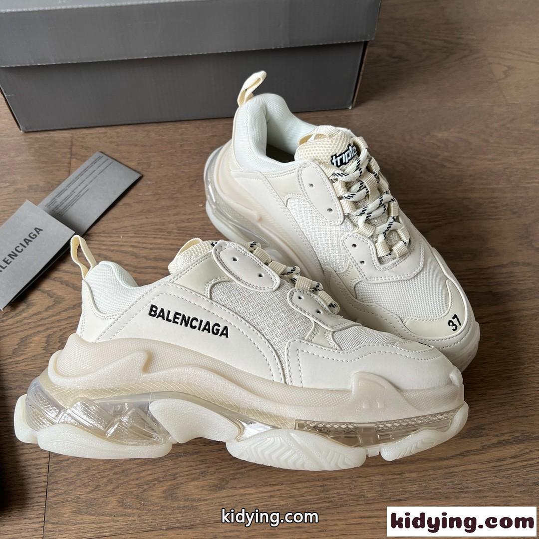 人気 軽量 Triple S Clear Sole バレンシアガ スニーカー スーパーコピー ホワイト-0