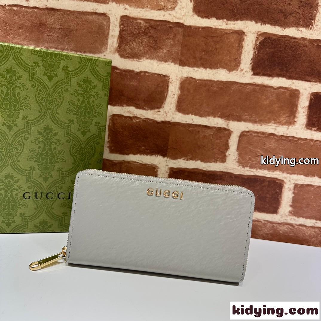 GUCCI スクリプト ジップアラウンドウォレット グッチ 財布 コピー 772642 グレー-0
