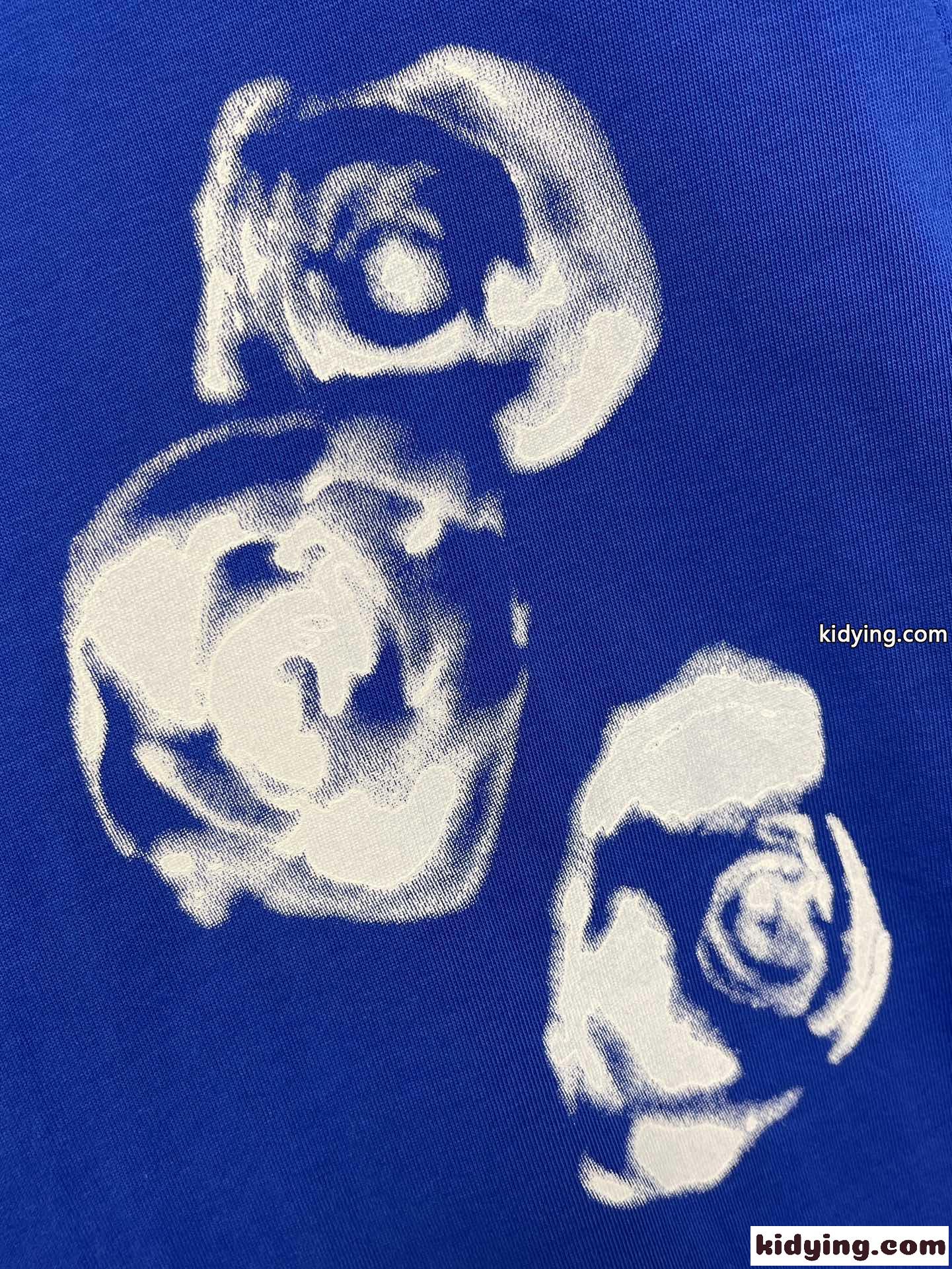 ローズ コットンTシャツ バーバリー 半袖Tシャツ コピー ブルー-2