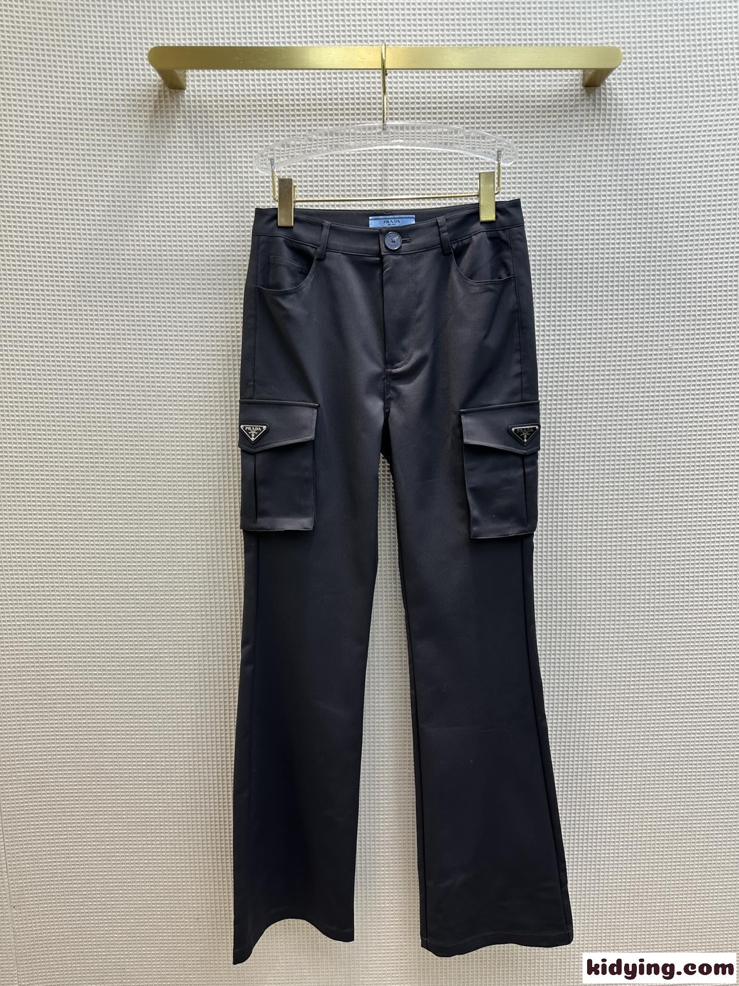 お洒落 カジュアル プラダ パンツ コピー レディース カーゴパンツ-2