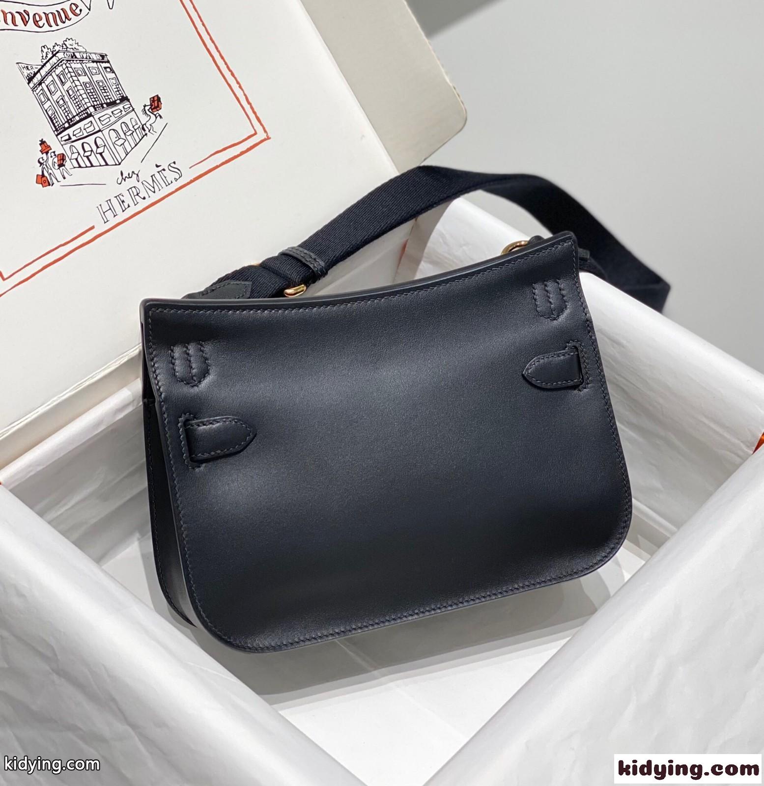ゴールド金具 エルメス ジプシエール ミニショルダーバッグ スーパーコピー ブラック-1