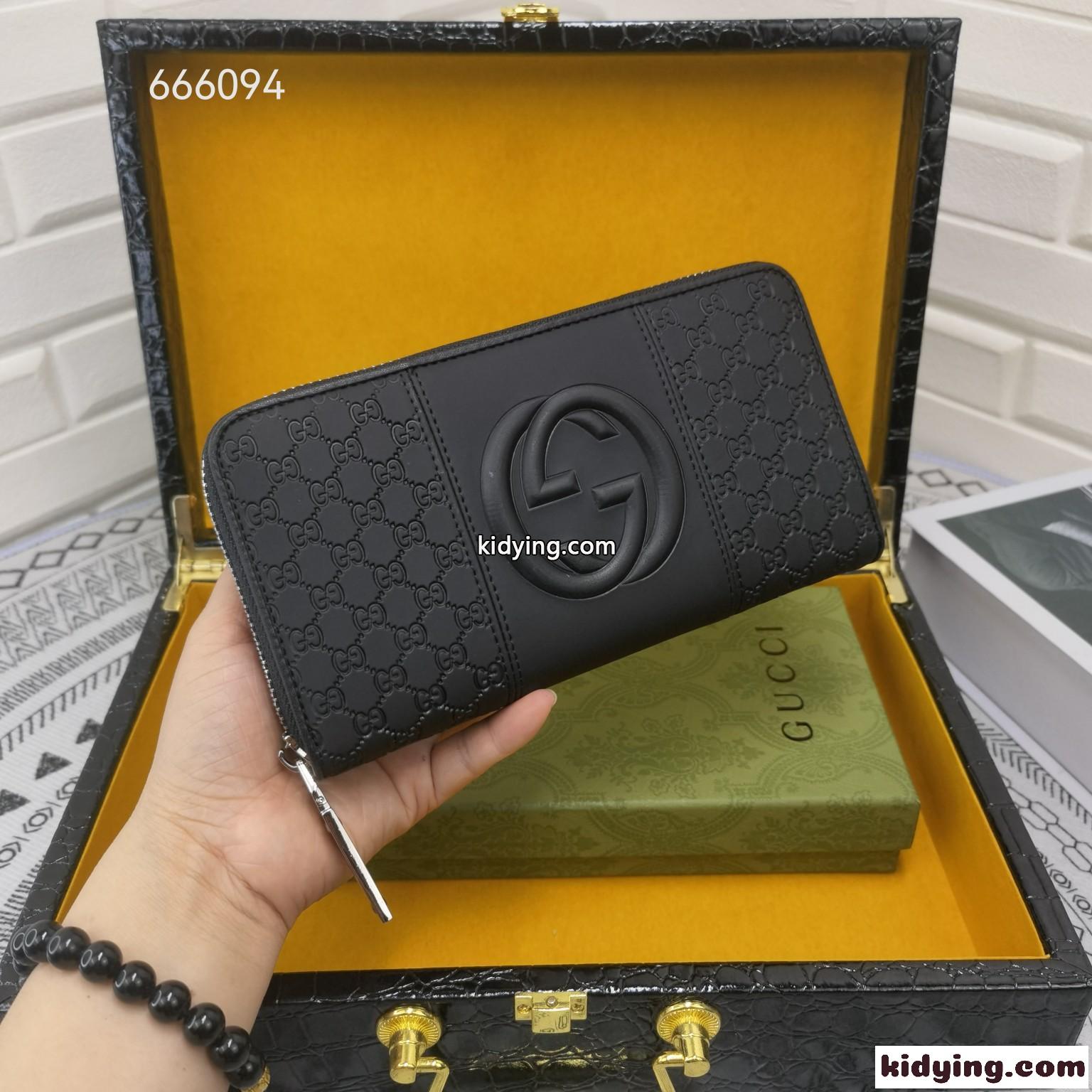 メンズ 定番 人気 グッチ 財布 コピー 高級感 型押し GG ラウンド 長財布 レザー ウォレット-0