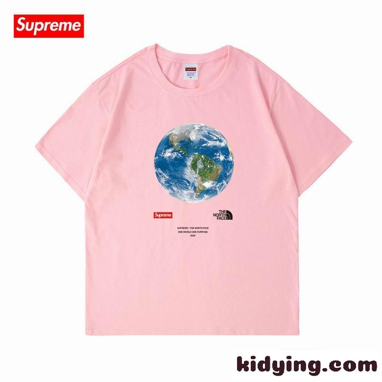 全8色 ゆったり ユニセックス クルーネック 定番 カジュアル シュプリーム tシャツ コピー おしゃれ 人気-4