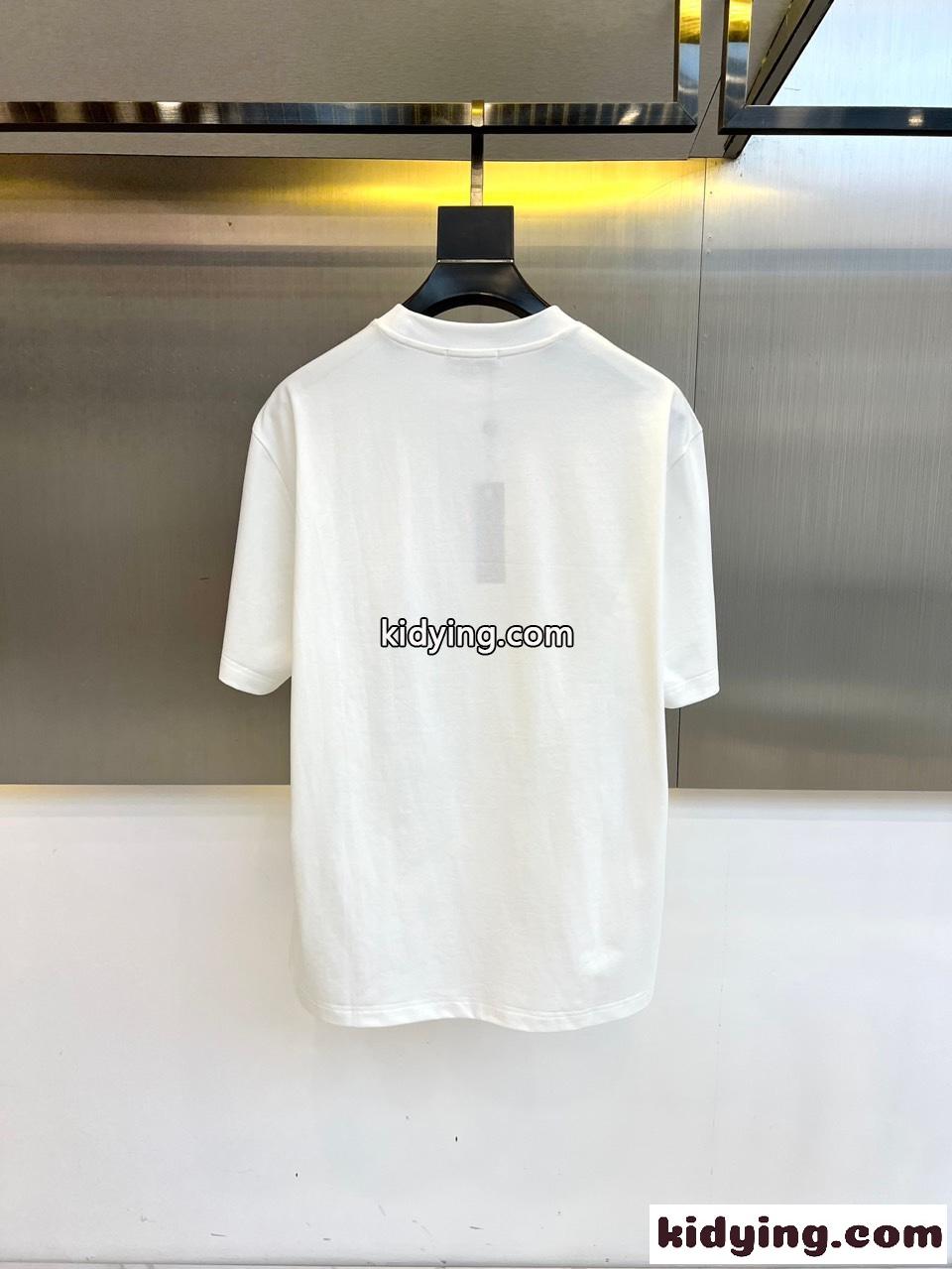 シンプル ロゴ入り 半袖Tシャツ ヴェルサーチェ Tシャツ 偽物 ホワイト-3
