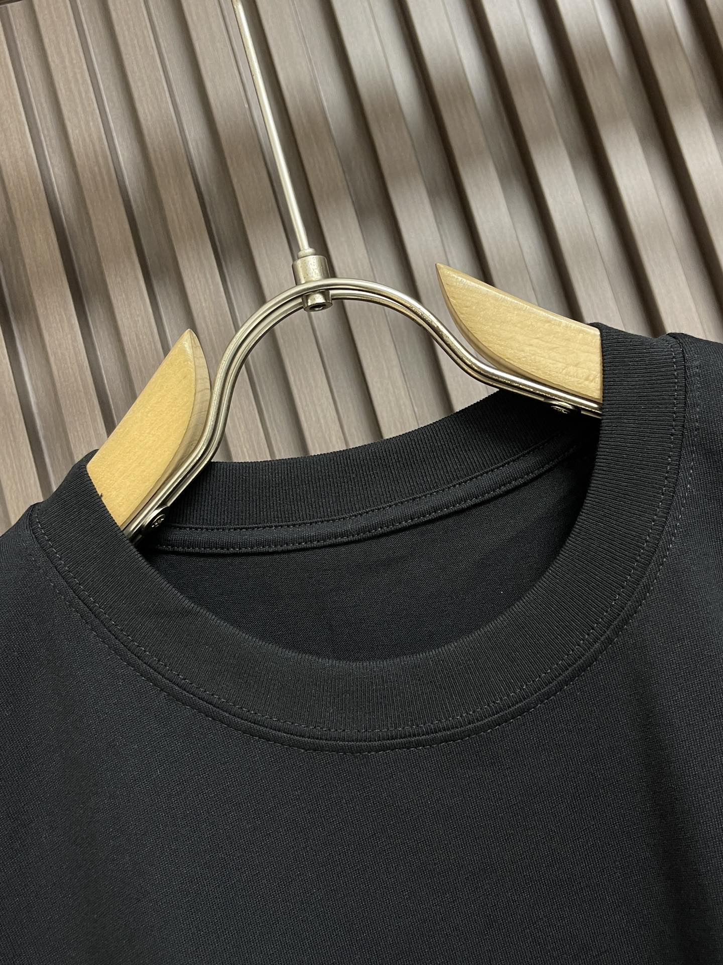 カジュアル コットンジャージーTシャツ クリスチャン・ディオール 半袖Tシャツ コピー ブラック-1